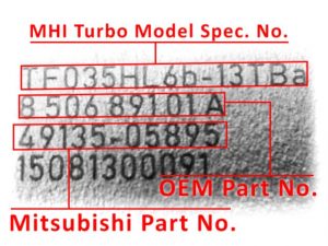 mitsubishi turbo azonositasa